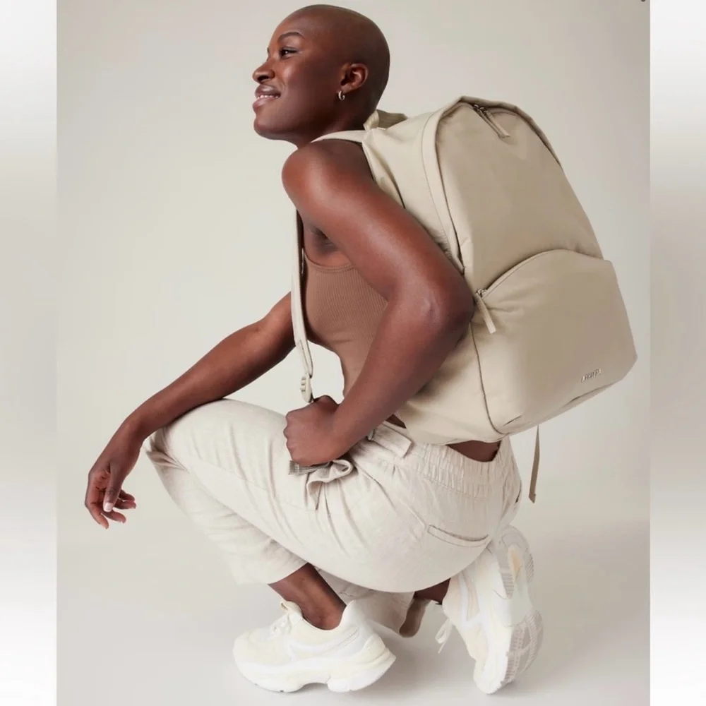 NWT Athleta All About Beige Backpack